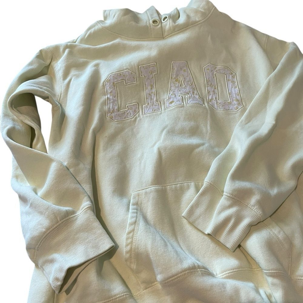 Ocean Drive Ciao Embroidered Hoodie - Light Mint